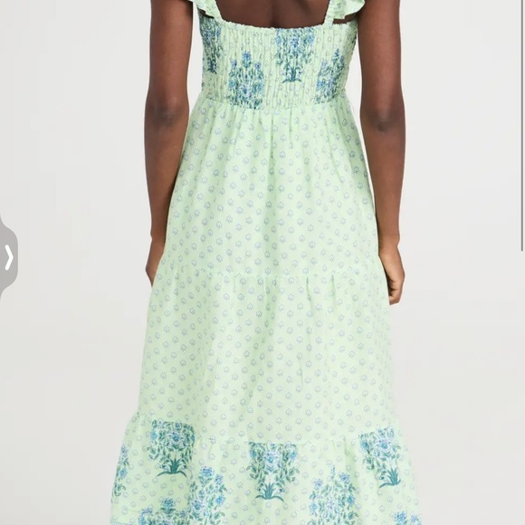 ROLLER RABBIT Yarrow Doe Linen Dress In Mint Size L - Picture 7 of 16